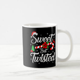 Sweet But Twisted Funny Christmas Candy Cane Xmas Coffee Mug