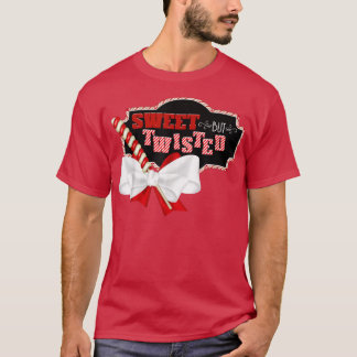 Sweet but Twisted Funny Christmas Candy Cane Xmas  T-Shirt