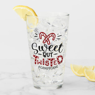 Sweet But Twisted   Funny Christmas Holiday Glass