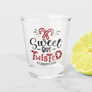 Sweet But Twisted Funny Christmas Holiday Shot Glass