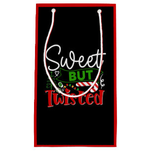 Sweet But Twisted Funny Christmas Small Gift Bag