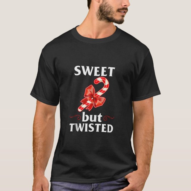 Sweet But Twisted Merry Christmas Candy Cane Tank  (Front)