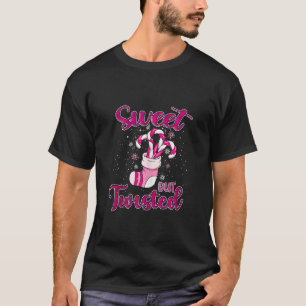 Sweet But Twisted Pink Winter Shoes Christmas Cand T-Shirt