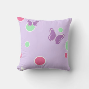 sweet butterflies and polka dots cushion