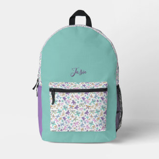 Sweet Butterfly Printed Backpack