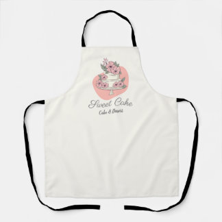 Sweet Cake Bakery Cake & Dessert Logo Apron