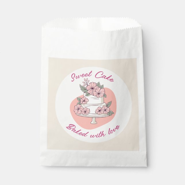 Sweet Cake Bakery Favour Bags (Front)