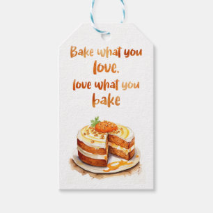 Sweet cake design gift tags
