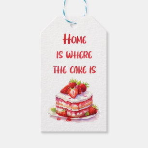 Sweet cake design gift tags