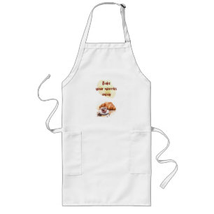 Sweet cake design long apron
