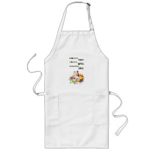 Sweet cake design long apron