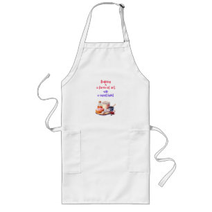 Sweet cake design long apron
