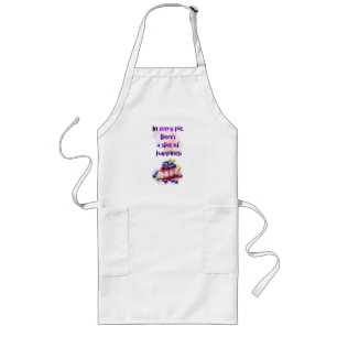 Sweet cake design long apron