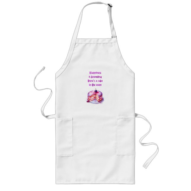 Sweet cake design long apron (Front)