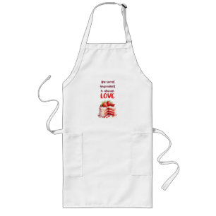 Sweet cake design long apron