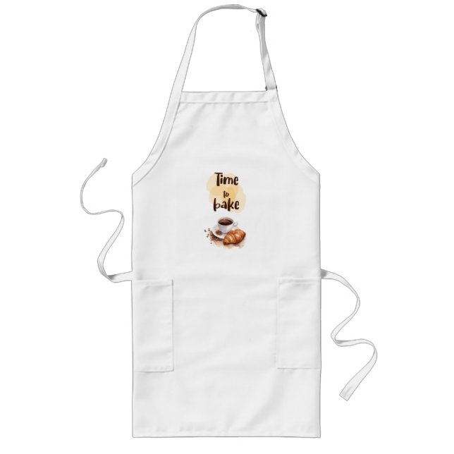Sweet cake design long apron (Front)