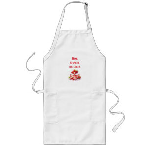 Sweet cake design long apron