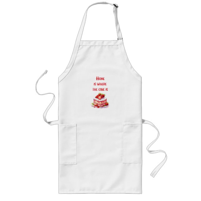 Sweet cake design long apron (Front)