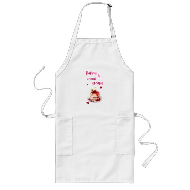Sweet cake design long apron (Front)