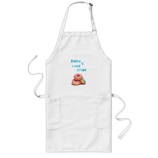 Sweet cake design long apron (Front)