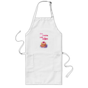 Sweet cake design long apron