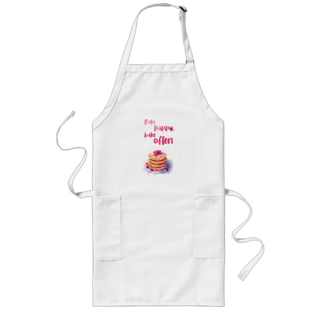 Sweet cake design long apron (Front)