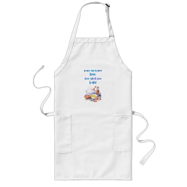 Sweet cake design long apron (Front)