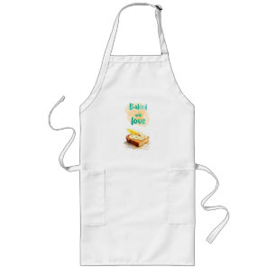 Sweet cake design long apron