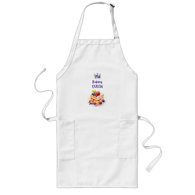 Sweet cake design long apron (Front)