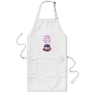 Sweet cake design long apron