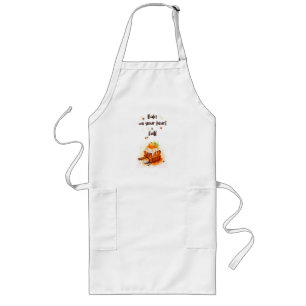 Sweet cake design long apron