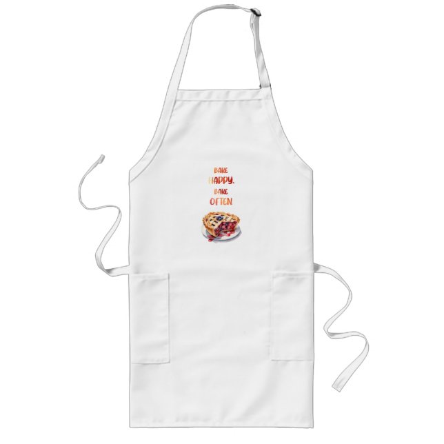 Sweet cake design long apron (Front)