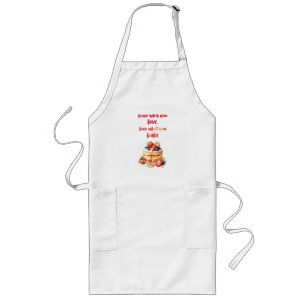 Sweet cake design long apron