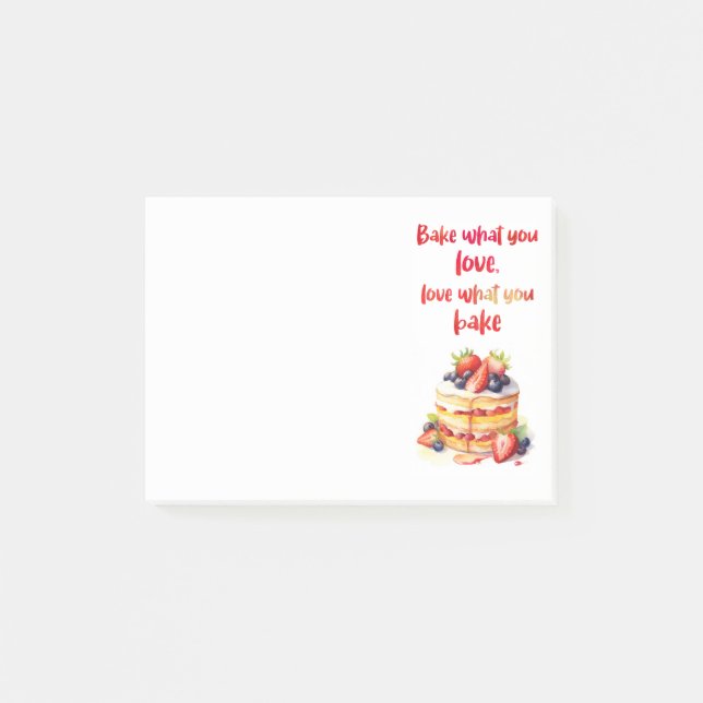 Sweet cake design  post-it notes (Front)