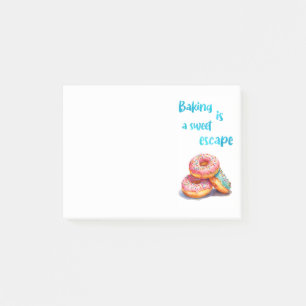 Sweet cake design post-it notes