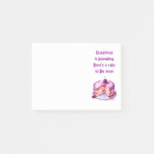 Sweet cake design  post-it notes