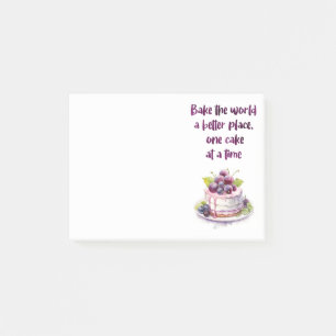 Sweet cake design post-it notes