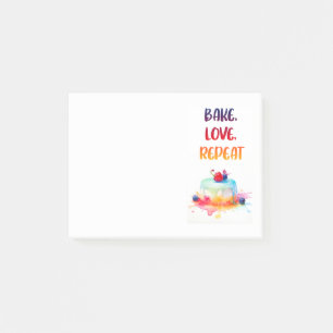 Sweet cake design  post-it notes