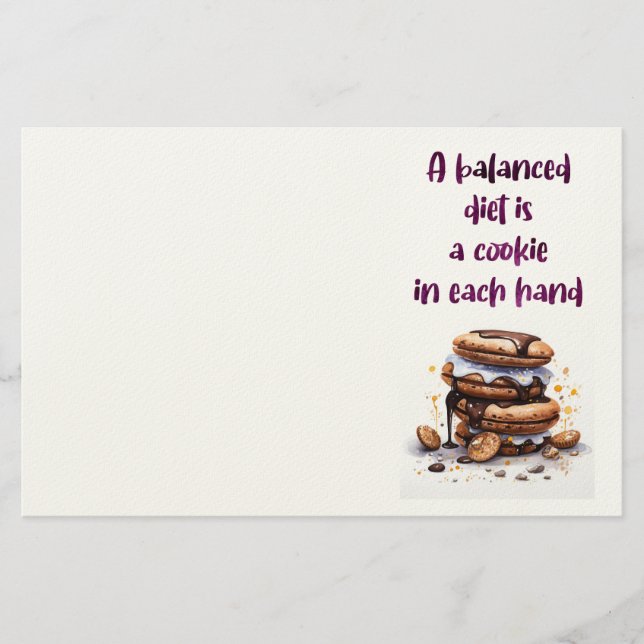 Sweet cake design  stationery (Front)