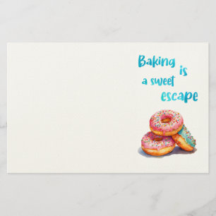 Sweet cake design stationery