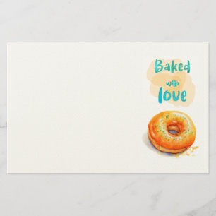 Sweet cake design stationery