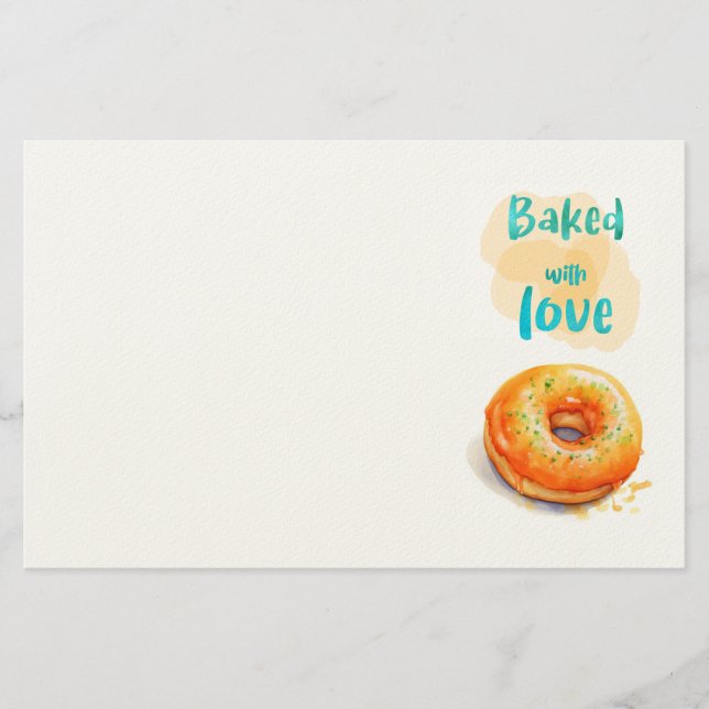 Sweet cake design  stationery (Front)