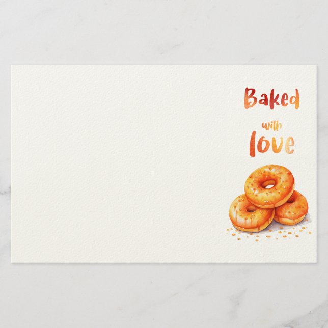 Sweet cake design  stationery (Front)