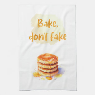 Sweet cake design tea towel