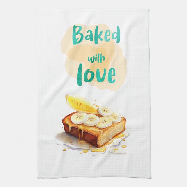 Sweet cake design tea towel (Vertical)