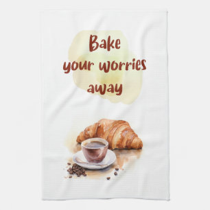 Sweet cake design tea towel