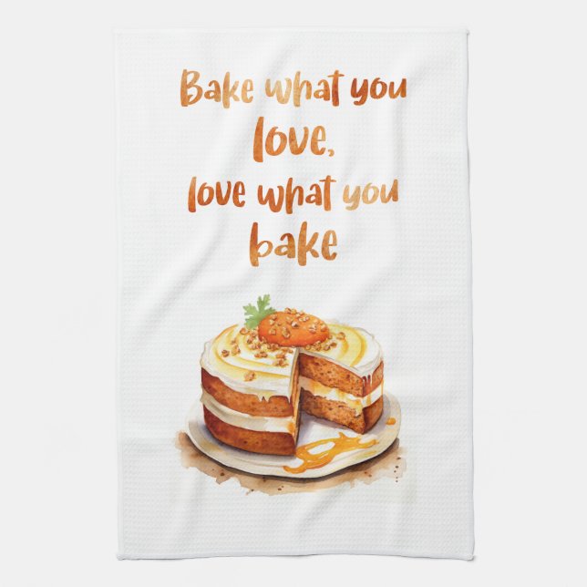 Sweet cake design tea towel (Vertical)