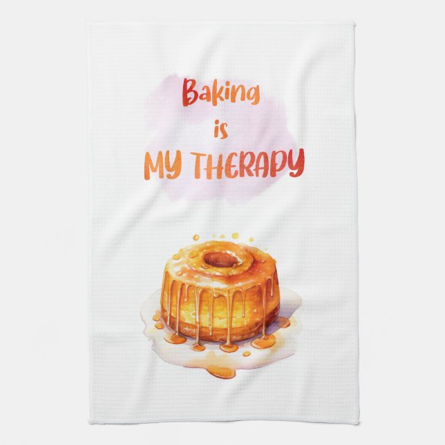 Sweet cake design tea towel (Vertical)
