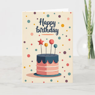 Sweet Cake Illustration Card