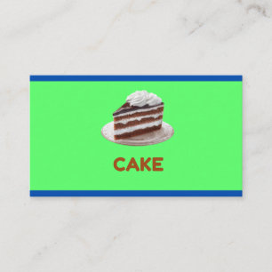 Sweet Cake Macaron Cupcake  Bakery Business Card